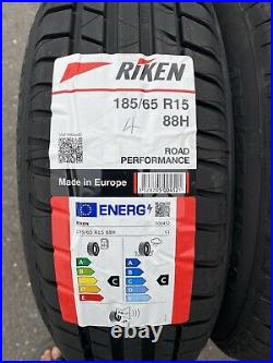 2x 185/65 R15 RIKEN 88H ROAD PERFORMANCE (MADE BY MICHELIN) Brand New