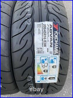 2x 205/45 R16 Yokohama Advan Neova AD08RS 83W-Track Day/Race/Road brand-New