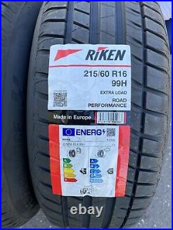 2x 215/60 R16 RIKEN 99H, ROAD PERFORMANCE XL (MADE BY MICHELIN) Brand New