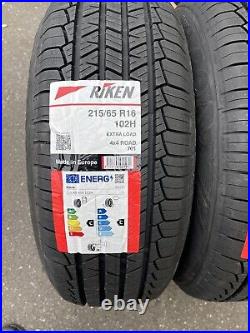 2x 215/65 R16 RIKEN 701,102H, XL M+S (Made By Michelin) 4x4 Road, Brand New