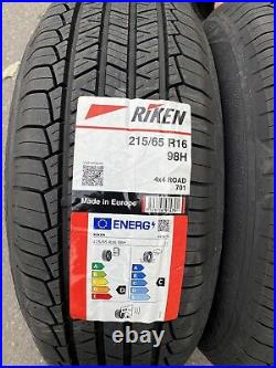 2x 215/65 R16 RIKEN 701,98H, XL M+S (Made By Michelin) 4x4 Road, Brand New