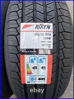 2x 255/55 R18 RIKEN 701, (109W)XL, M+S (Made By Michelin) 4x4 ROAD, Brand-New