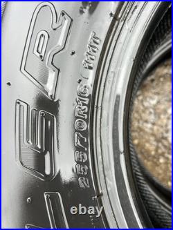 2x 255 70 16 Two tyrees same bridgstone really like a new never been on the road