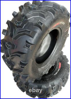 2x 25 10 12 50F 6 Ply Kenda Bear Claw XL ATV Quad tyres E Marked Road Legal
