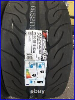 2x 265/35 R18 Yokohama Advan Neova AD08RS 93W Road Legal Race Tyres