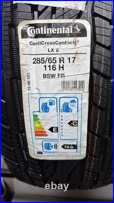 2x 285/65 R17 116H Continental ContiCrossContact LX 2 Tires Dot 2021 & 2021