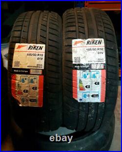 2x New 185/50r16 81v Riken Road Performance Tyres 185 50 16 XL Two Tyres