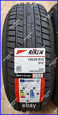 2x RIKEN 195 65 15 ROAD PERFORMANCE 91V MADE BY MICHELIN TYRES FREE P&P 1956515