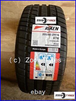 2x Tyres Riken 205 45 16 XL 87w Made By Michelin Tyres Road Performance 2054516