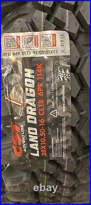 33 10.50 16 114k Cst Land Dragon Cl18 Extreme Mud Terrain Tyres X4