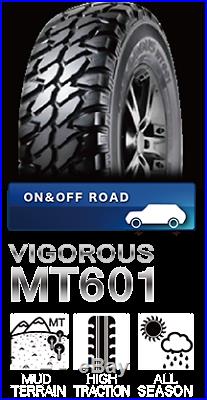 4 2657017 Professional MT601 POR On Off Road 265 70 17 Tyres x4 MUD TERRAIN SUV