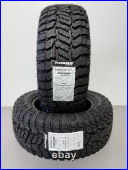4 X 265/60r18 119/116q Lt Radar Rt Rugged Terrain M+s Por Tyres 10pr 80psi