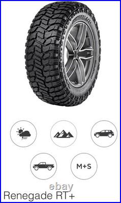 4 X 265/60r18 119/116q Lt Radar Rt Rugged Terrain M+s Por Tyres 10pr 80psi