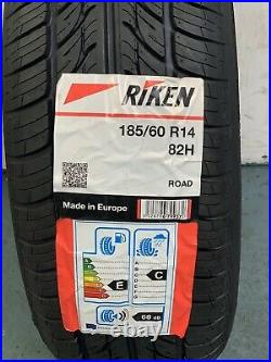 4 x 185/60 R14 Riken Road (made by Michelin) 82H 185 60 14 (1856014) -FOUR TYRES
