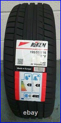 4 x 195/55 R16 Riken (By Michelin) Road Performance 87V 195 55 16 -FOUR TYRES