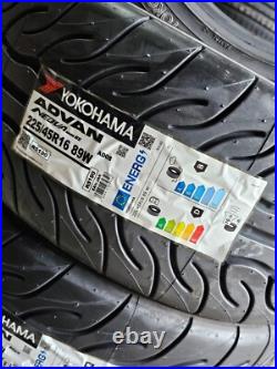 4 x 225 45 R16 91W 2254516 Yokohama Semi slick Road Advan Neova AD08RS Tyres x4