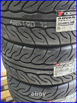 4 x 225 45 R16 91W 2254516 Yokohama Semi slick Road Advan Neova AD08RS Tyres x4