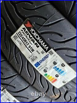 4 x 225 45 R17 91W 2254517 Yokohama Track Day Road Advan Neova AD08RS Tyres x4