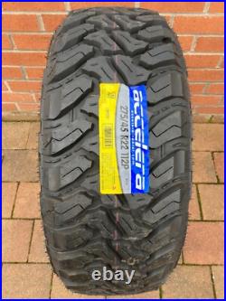 4 x 275/45R22 112P MT ACCELERA MUD TERRAIN TYRES POR NEW DEFENDER STOCK SIZE