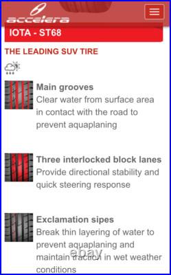 4 x 285/45R22 114V XL ACCELERA ST68 TYRES 285 45 22 EXTRA LOAD 1180KG 285/45R22