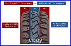 4x 145/80R12 Toyo Open Country R/T (145R12) Tires Snow Mud Suv Tire for Off Road