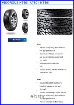 4x 2456517 HIFLY AT601 107T all terrain tyre 4x4 SUV AT 245/65r17 TYRES x 4