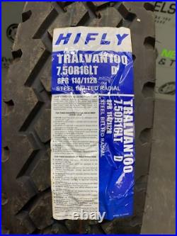 4x New Tyre 7.50R16LT Hifly Tral Van 100 8PR 114/112R 7.50 16 4x New Tyre 7.50R16LT Hifly Tral Van 100 8PR 114/112R 7.50 16