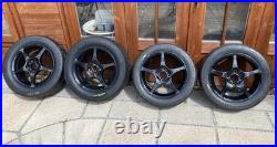 4x Toyota MR2 Mk3 Alloy Wheels With New Road Legal Tarmac Rally Semi Slick Tyres