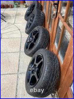 4x Toyota MR2 Mk3 Alloy Wheels With New Road Legal Tarmac Rally Semi Slick Tyres