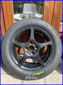4x Toyota MR2 Mk3 Alloy Wheels With New Road Legal Tarmac Rally Semi Slick Tyres