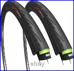 700 X 25C Tyres Pair 25-622 with 3Mm Antipuncture Protection 60TPI 700C Speciali