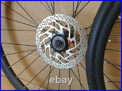 700c Road Racing Bike Disc Brake Front Rear Wheel Set 7/8/9/10 Speed 25/28c