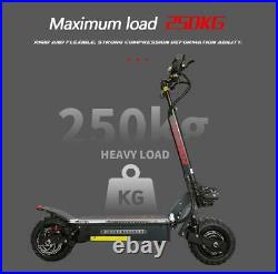 Adult Dual Motor Electric Scooter 11inch Off Road Tires Fast Speed 60v 5600w