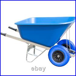 Agri Barrow Wheel Barrow 200 Litre Twin Wheel Plastic Tub Puncture Proof Tyres Agri Barrow Wheel Barrow 200 Litre Twin Wheel Plastic Tub Puncture Proof Tyres