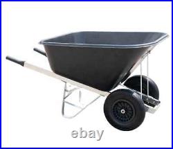 Agri Barrow Wheel Barrow 200 Litre Twin Wheel Plastic Tub Puncture Proof Tyres Agri Barrow Wheel Barrow 200 Litre Twin Wheel Plastic Tub Puncture Proof Tyres