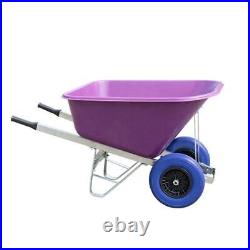 Agri Barrow Wheel Barrow 200 Litre Twin Wheel Plastic Tub Puncture Proof Tyres Agri Barrow Wheel Barrow 200 Litre Twin Wheel Plastic Tub Puncture Proof Tyres