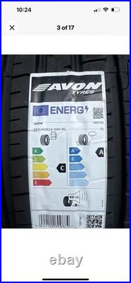 Avon ZX7 225/45/19 96Y Extra Load X4 Brand New Dot 2025