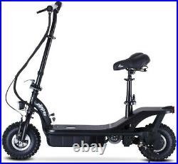 Black Zipper S5 450w 9ah Electric Scooter With Seat And Off Road Tyres