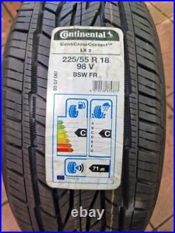 Brand New Continental ContiCrossContact LX2 Tyre 225/55 R18 98V SUV, summer