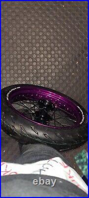 CRF450 L/R/X sumo wheels with Michelin Road 5 tyres less than 200 miles from New