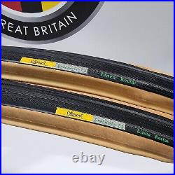 Clement Clincher Tyres 700c x 25mm Total T. A Tan Wall Pair (2) Very Rare NOS