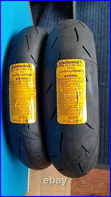 Continental Road Attack 3CR PAIR 110/80x18 / 150/65x18 Tyres. New