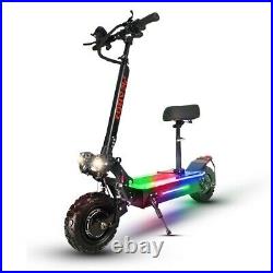 Electric Scooter Adult Dual motor 11inch off road tires Fast Speed 60v 5600W New