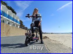 Electric Scooter With Seat Adult Off Road Tyres Folding 10Ah 48V Fast UK