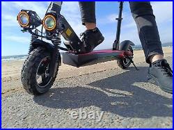 Electric Scooter With Seat Adult Off Road Tyres Folding 10Ah 48V Fast UK