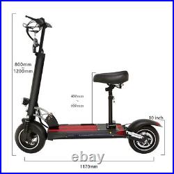 Electric Scooter With Seat Adult Off Road Tyres Folding 10Ah 48V Fast UK