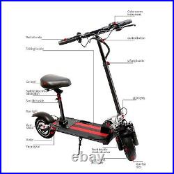 Electric Scooter With Seat Adult Off Road Tyres Folding 10Ah 48V Fast UK