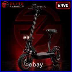 Fast Electric Scooter 48V 15Ah Foldable Scooter 10 Off Road Tyres With Seat