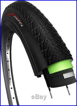 Fincci Pair 26 x 1.95 Antipuncture Tyres 60 TPI for Road MTB Bike Bicycle