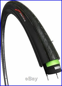 Fincci Pair 700 x 23c Tyres with Presta Valve Inner Tubes for Road Bicycle Bike